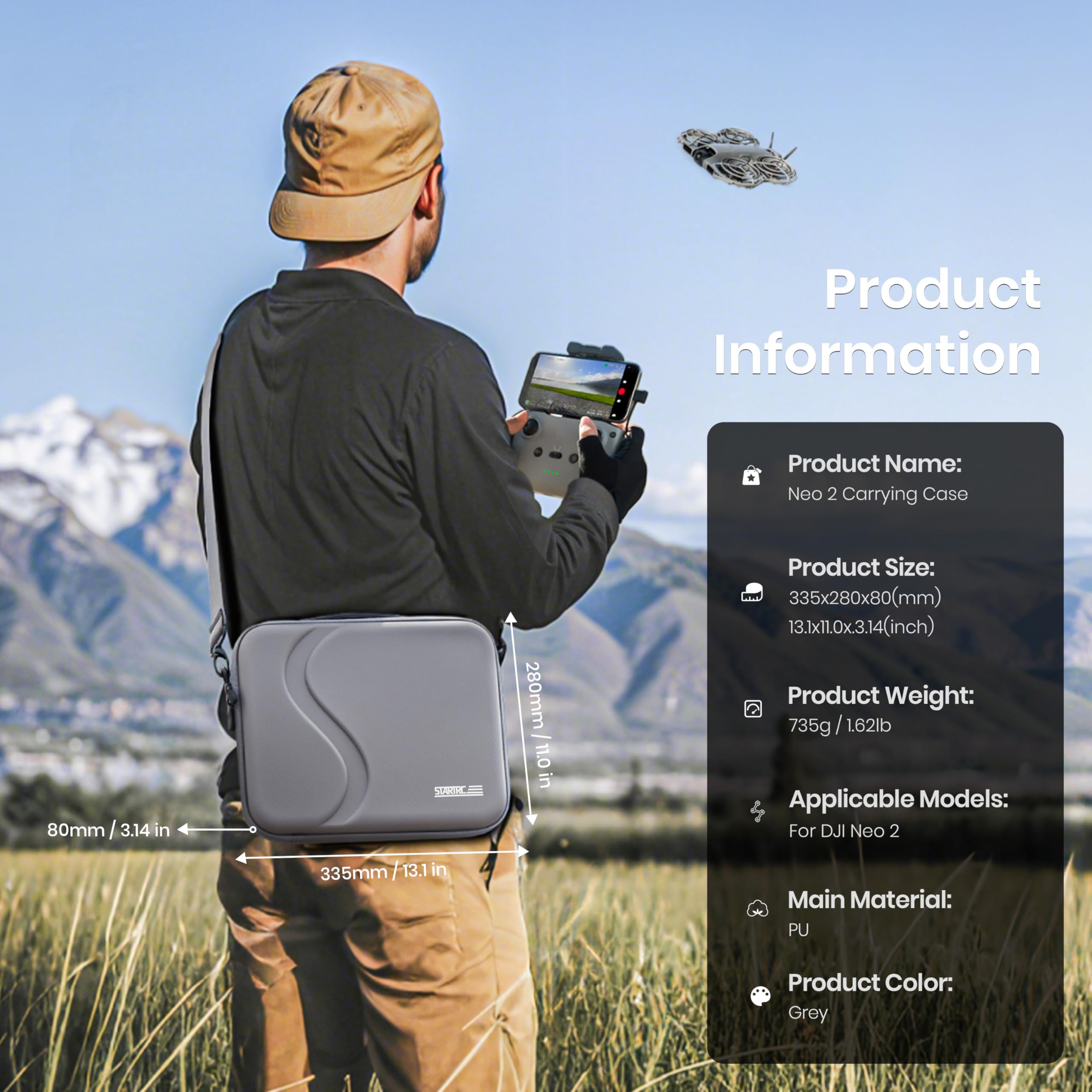 حقيبة حمل لإكسسوارات DJI Neo 2 - مراجعة Drone Carrying Case وسعره