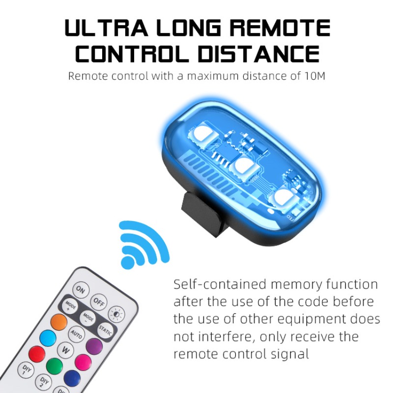 أضواء LED وامضة RGB للدراجات ا - مراجعة Drone Beacon Light وسعره
